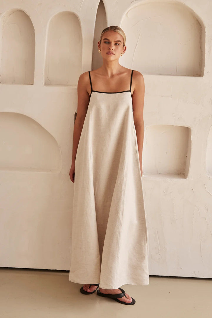 Amber | Women's Spaghetti Strap Maxi Wedding Guest Dress 0