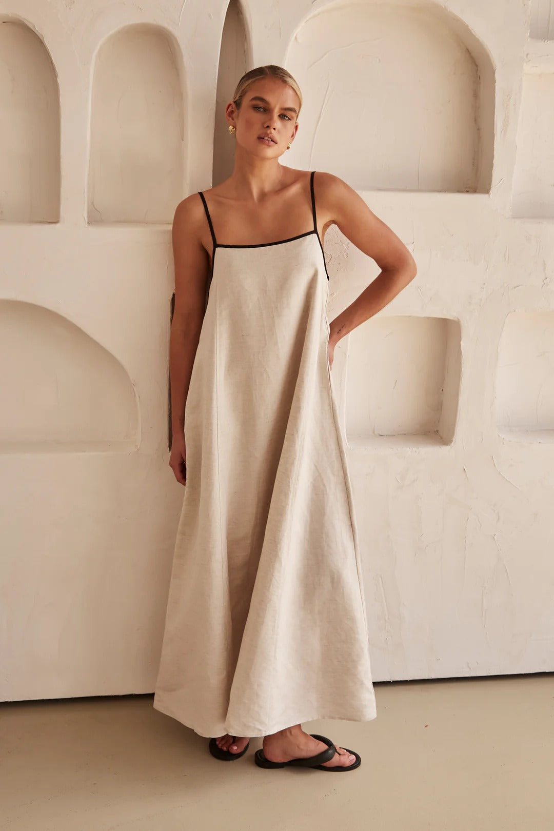 Amber | Women's Spaghetti Strap Maxi Wedding Guest Dress 2
