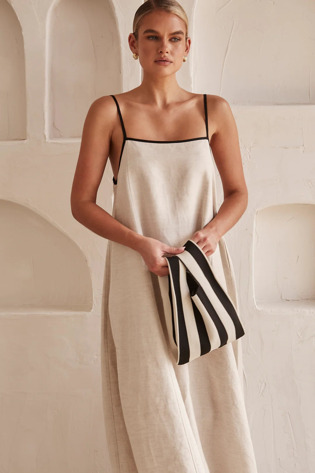 Amber | Women's Spaghetti Strap Maxi Wedding Guest Dress 3