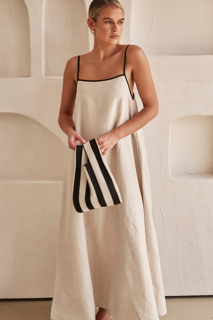 Amber | Women's Spaghetti Strap Maxi Wedding Guest Dress 4