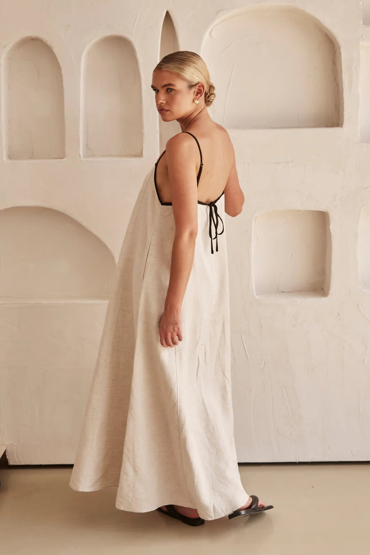 Amber | Women's Spaghetti Strap Maxi Wedding Guest Dress 5