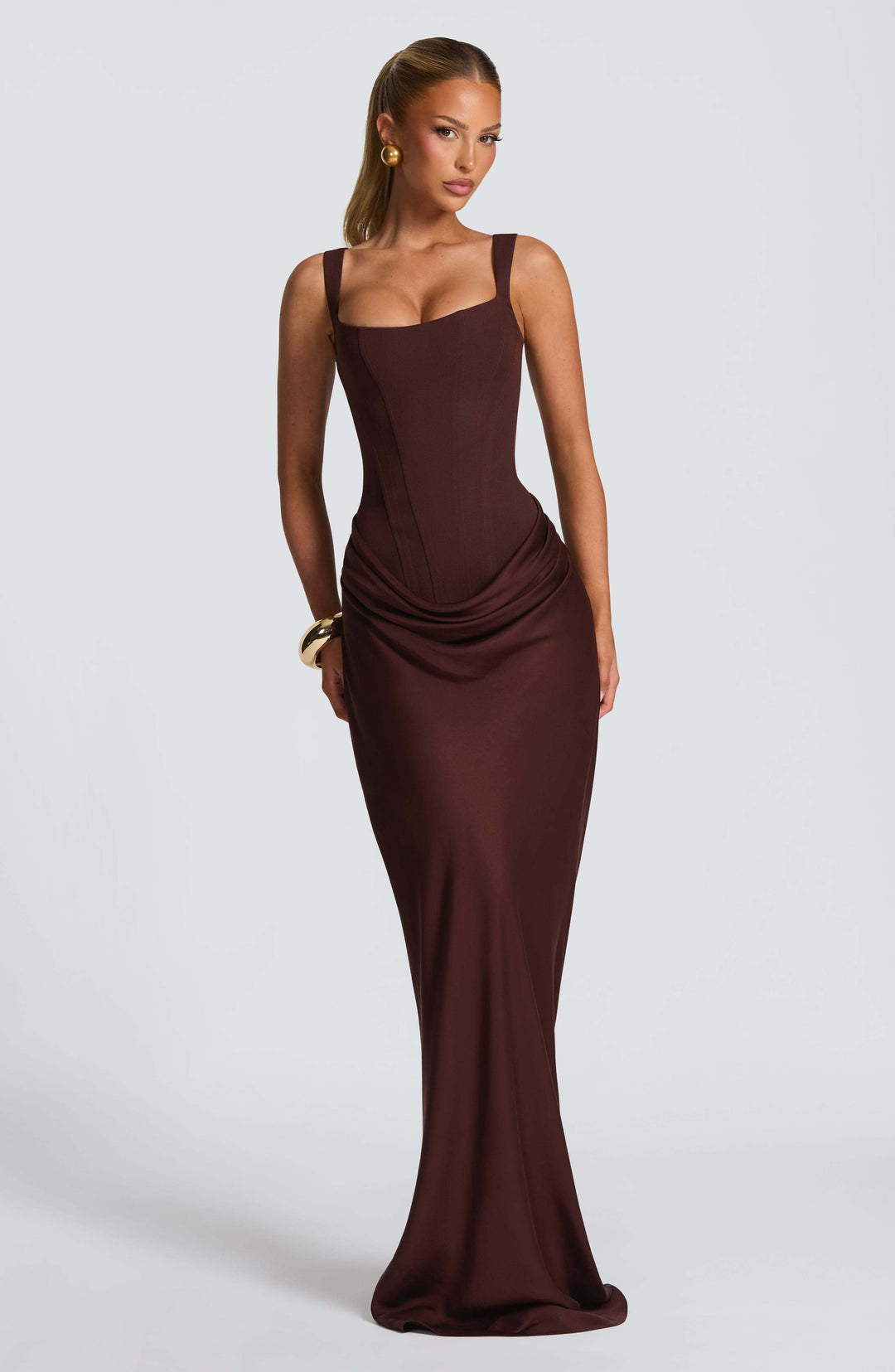 Ashley | Women's Sleeveless Bodycon Maxi Wedding Guest Dress 8