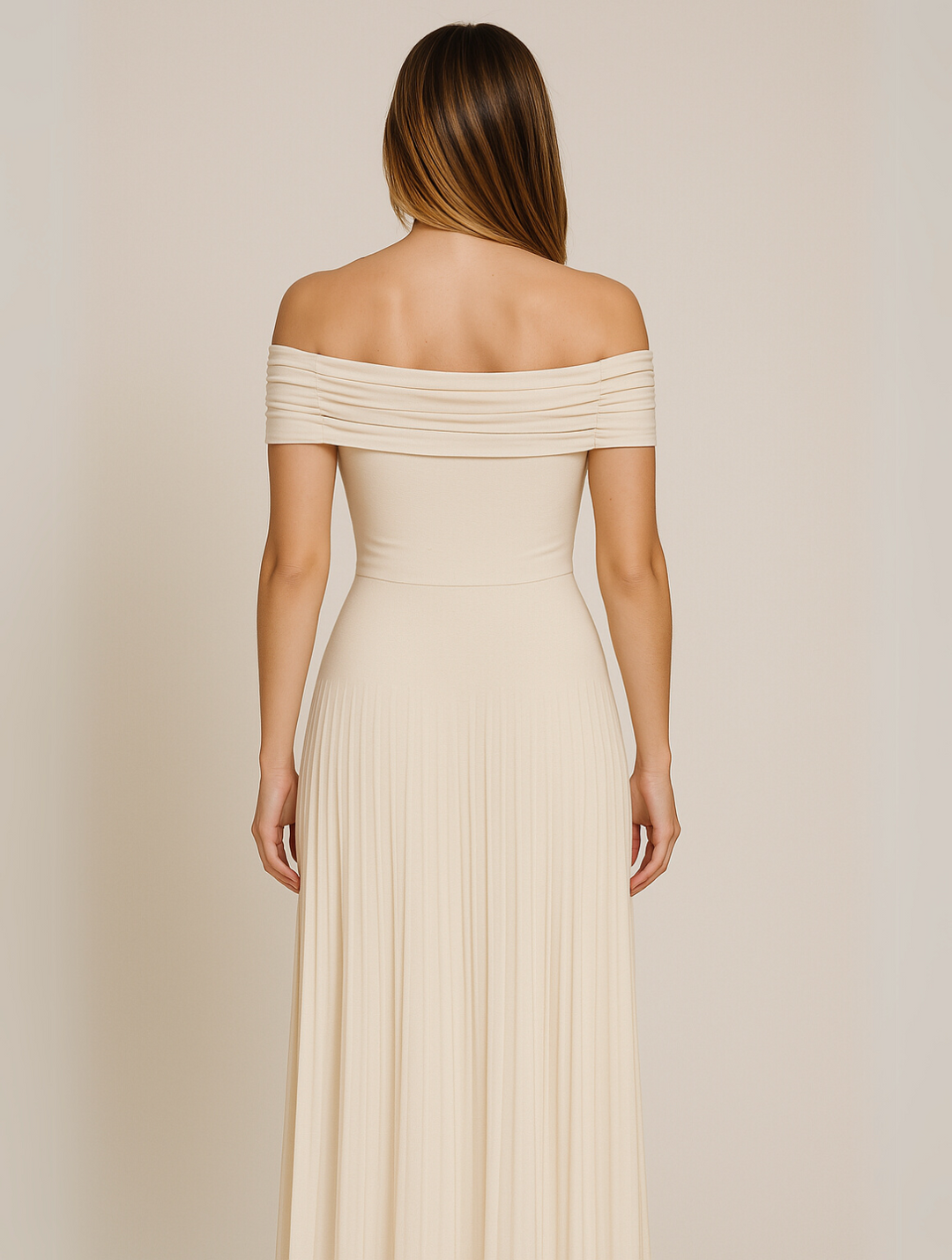 Bella | Women's Wedding Guest Pleated Maxi Dress 2