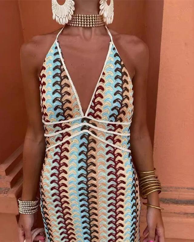 Bonnie | Women’s Boho Wedding Guest Beach Maxi Dress 1