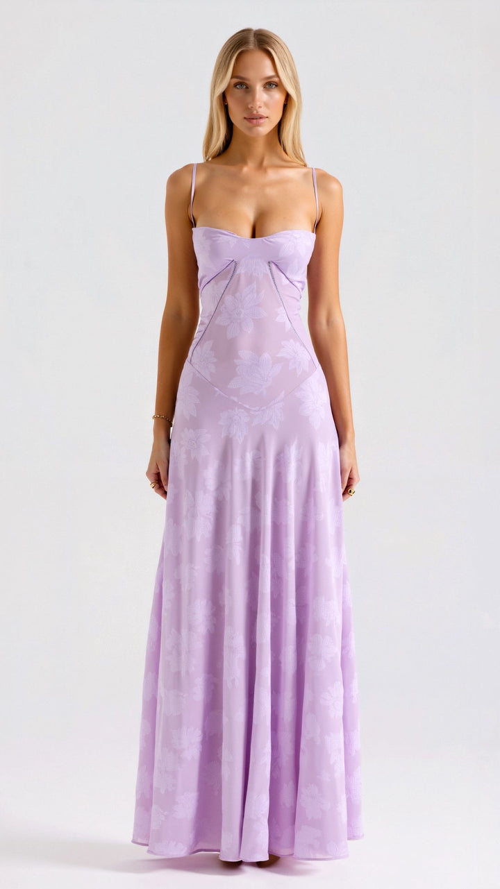 Caroline | Women’s Wedding Guest Slip Maxi Dress 10