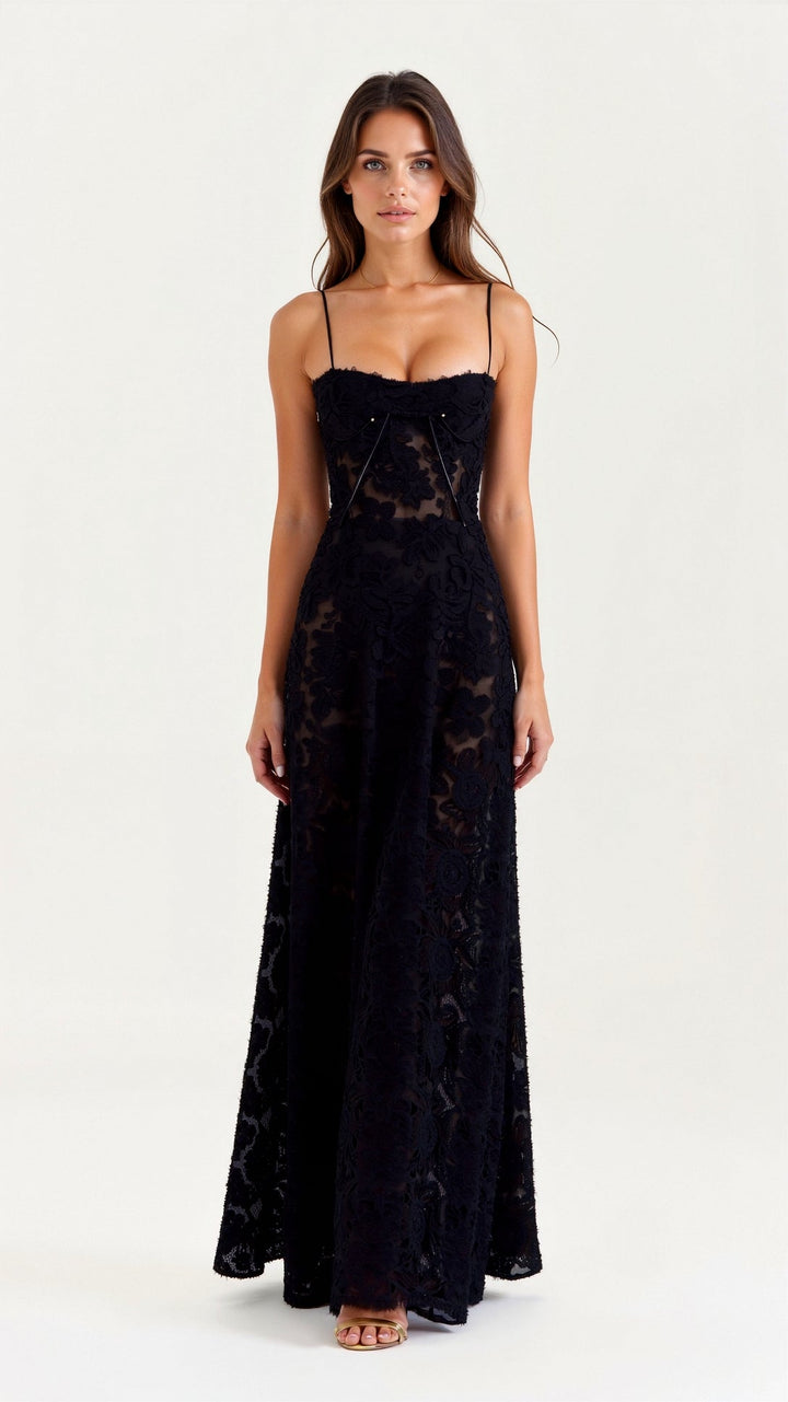 Caroline | Women’s Wedding Guest Slip Maxi Dress 9