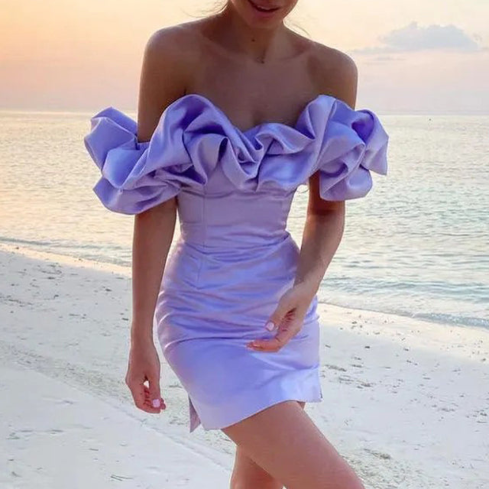 Charlotte | Women’s Wedding Guest Ruffle Mini Dress 2