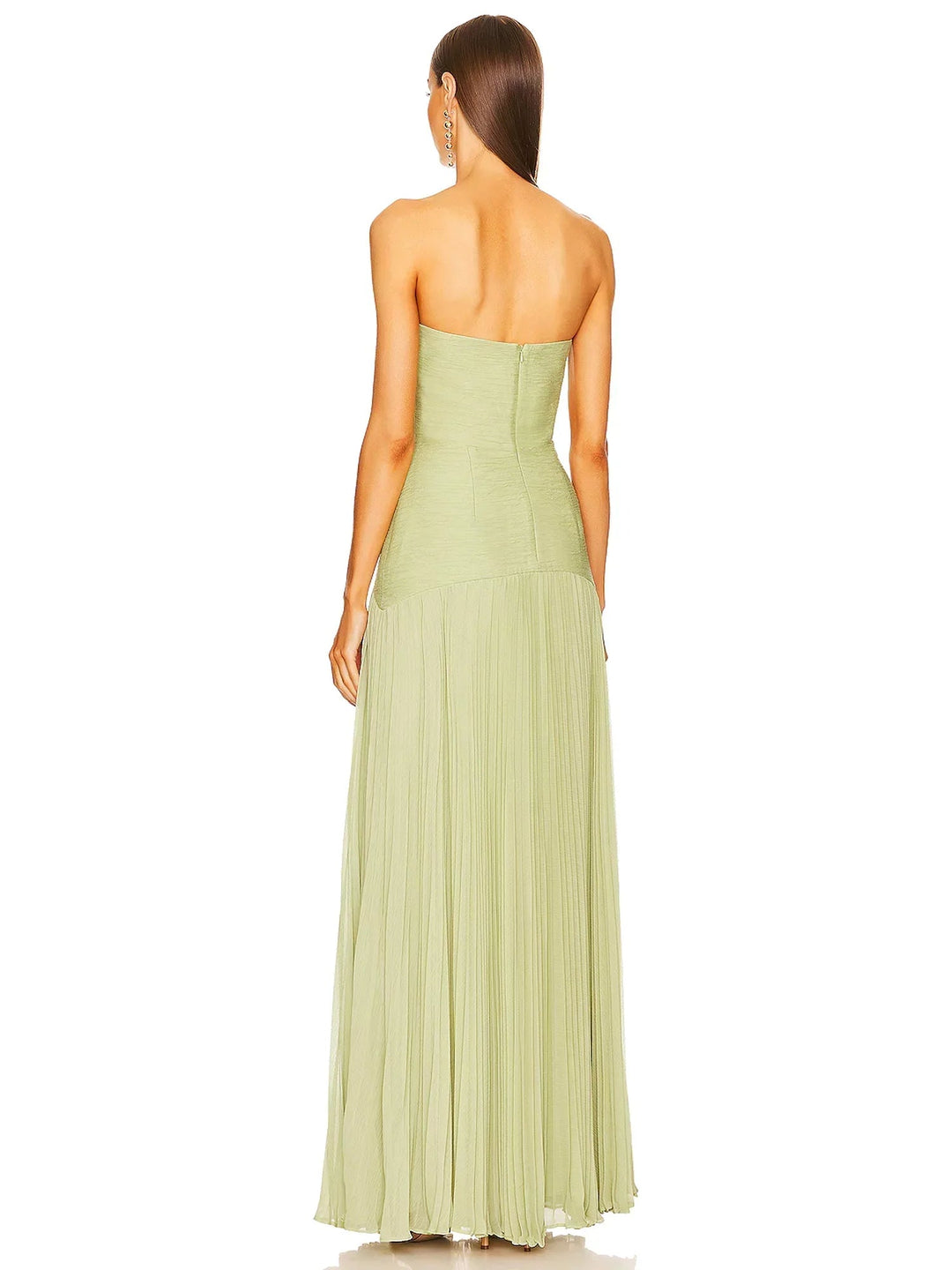 Eleanor | Women's Strapless Pleated Maxi Wedding Guest Dress 2