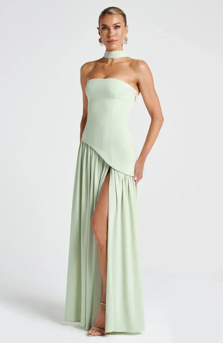 Emily | Women Wedding Guest Asymmetric Maxi Dress 7