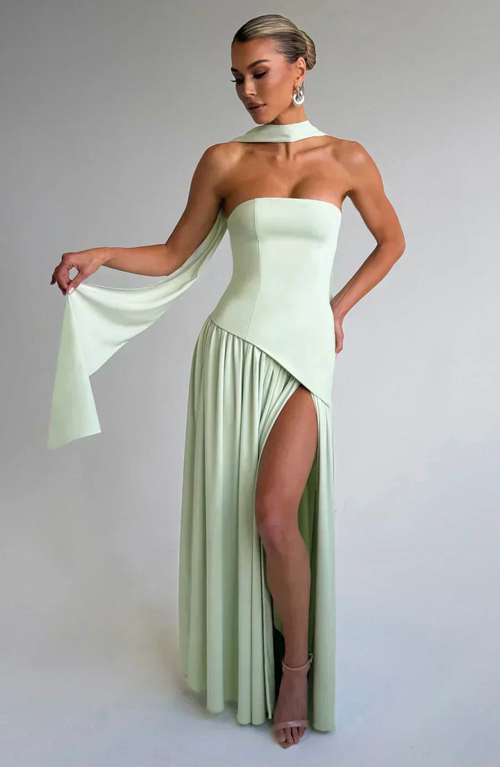 Emily | Women Wedding Guest Asymmetric Maxi Dress 9