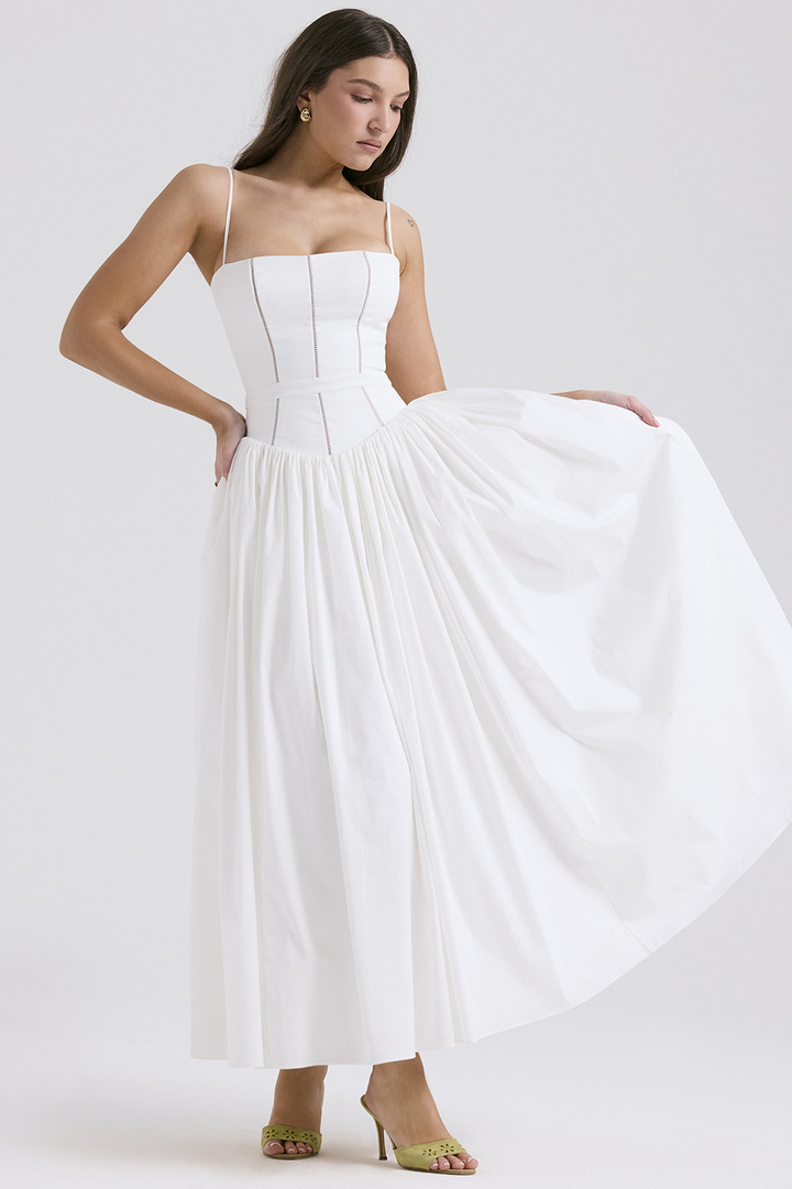 Gabriella | Women’s Wedding Guest Elegant Corset Midi Dress 1