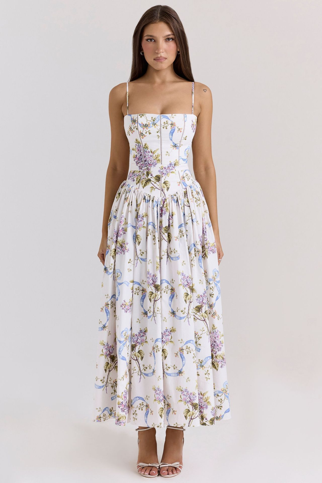 Gabriella | Women’s Wedding Guest Elegant Corset Midi Dress 3