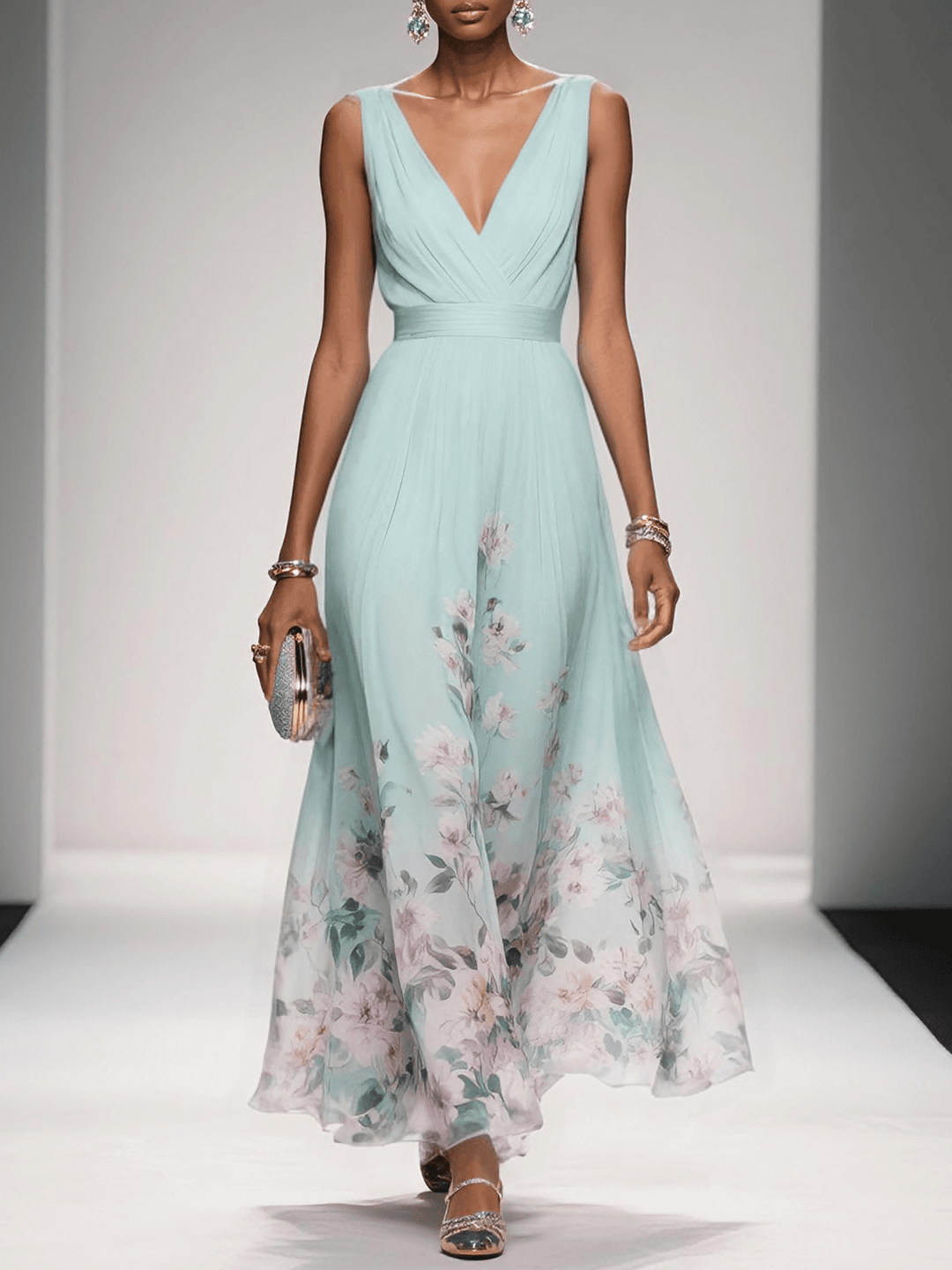 Isabella | Women's Floral Print Wedding Guest Dress 3