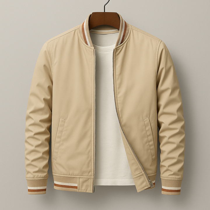 Levi | Men’s Lightweight Bomber Jacket with Stripe Detail 0