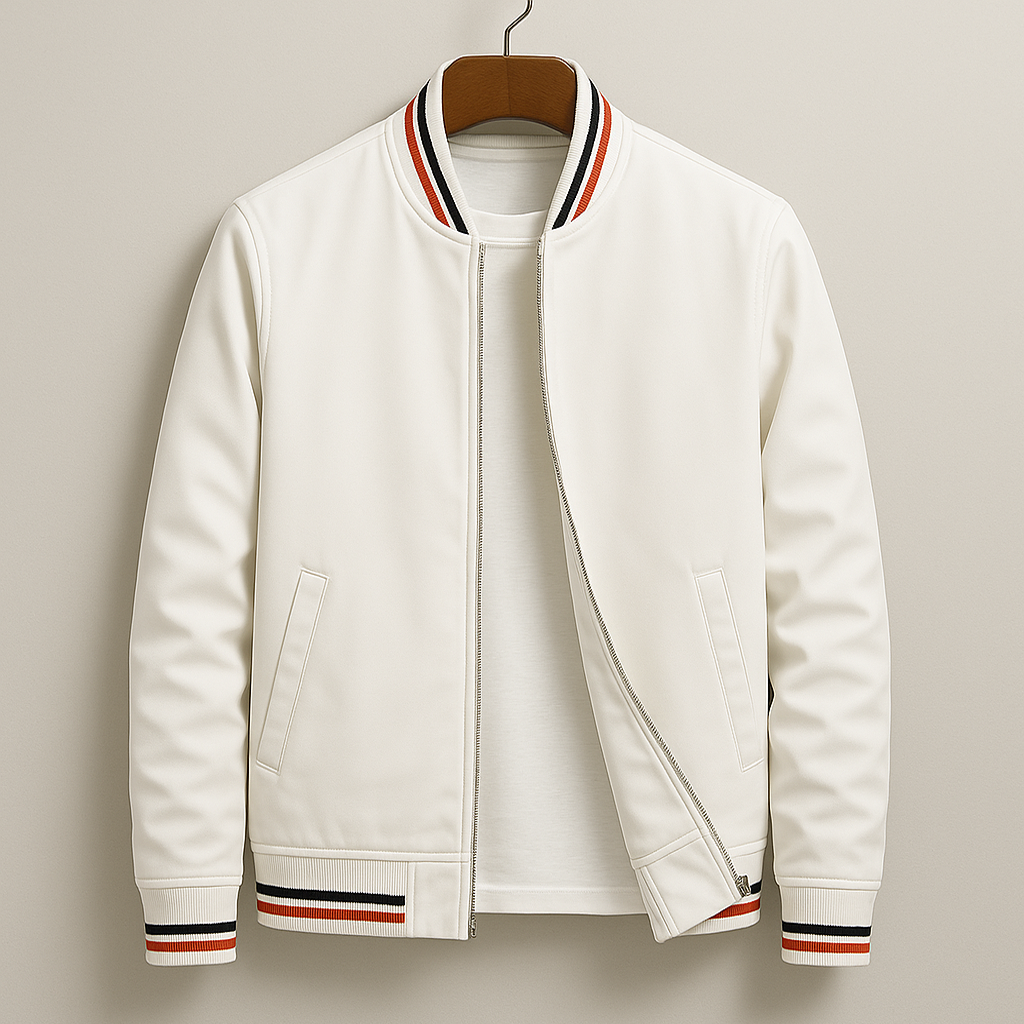 Levi | Men’s Lightweight Bomber Jacket with Stripe Detail 1