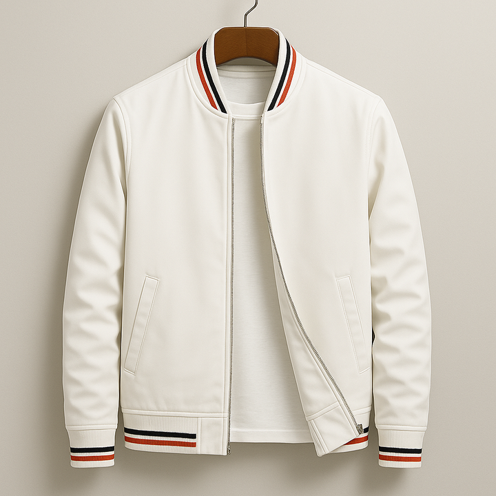 Levi | Men’s Lightweight Bomber Jacket with Stripe Detail 1