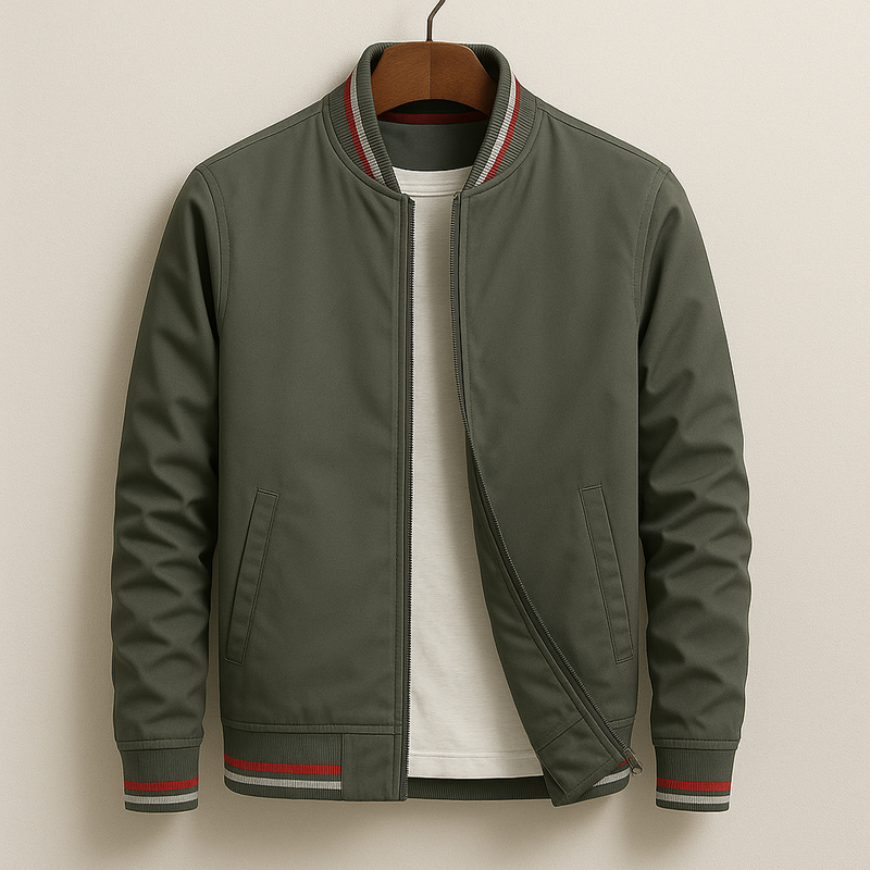 Levi | Men’s Lightweight Bomber Jacket with Stripe Detail 2