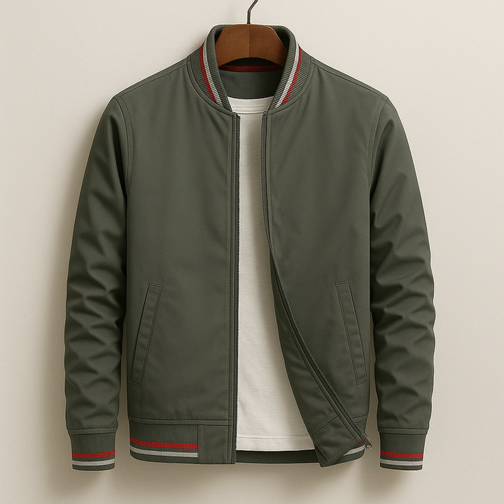 Levi | Men’s Lightweight Bomber Jacket with Stripe Detail 2