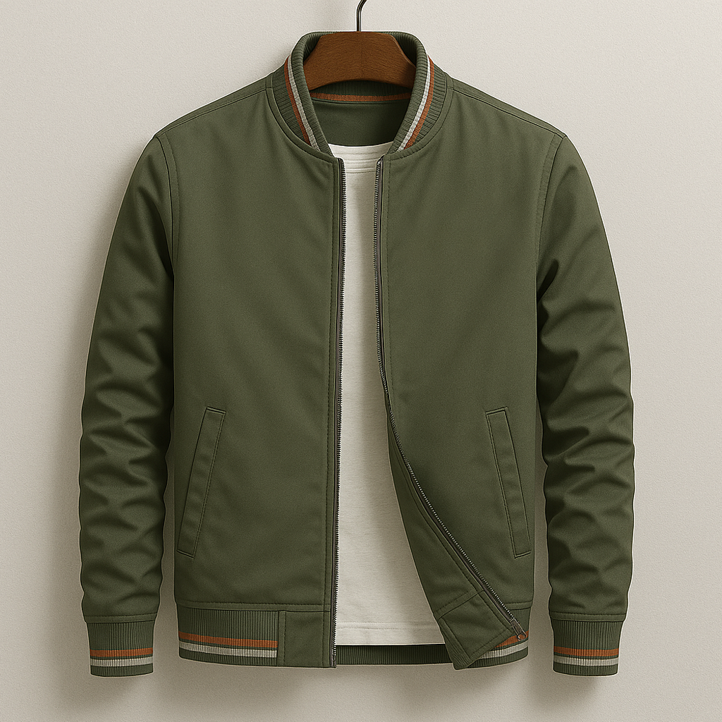 Levi | Men’s Lightweight Bomber Jacket with Stripe Detail 3