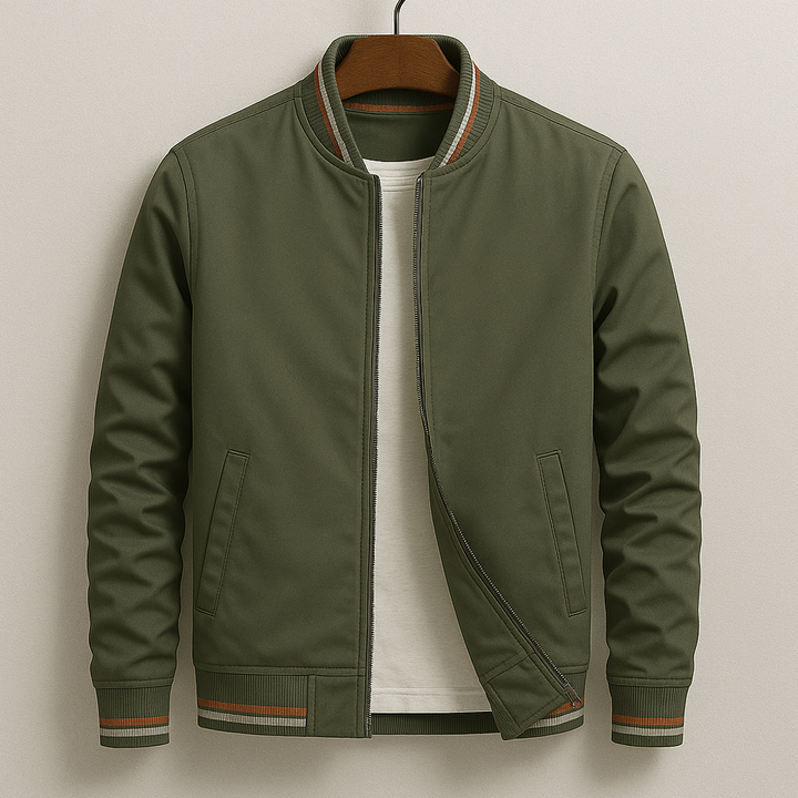 Levi | Men’s Lightweight Bomber Jacket with Stripe Detail 3