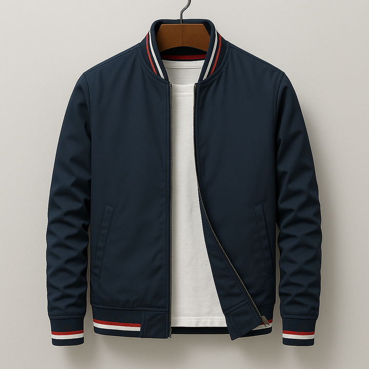 Levi | Men’s Lightweight Bomber Jacket with Stripe Detail 4