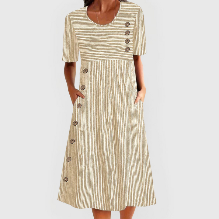 Striped Midi Dress 2